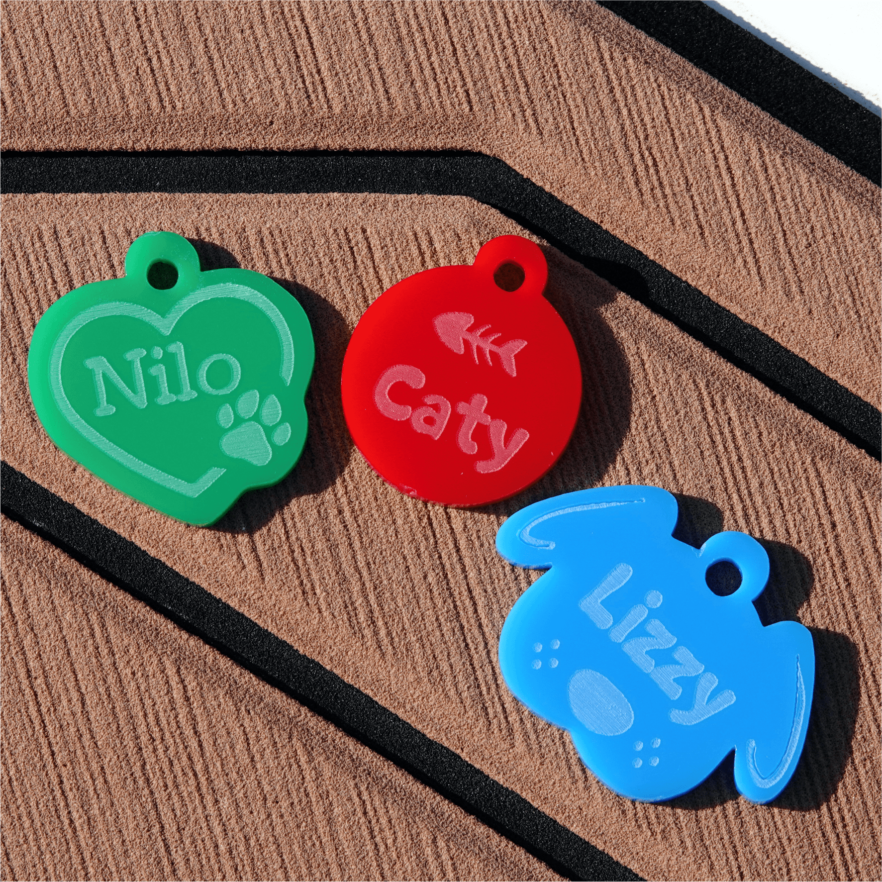 chapas básicas para perros y gatos personalizadas