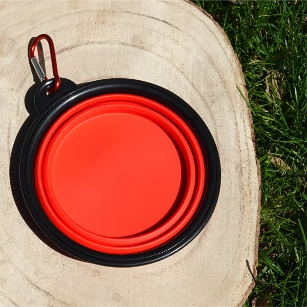 bowl plegable de color rojo
